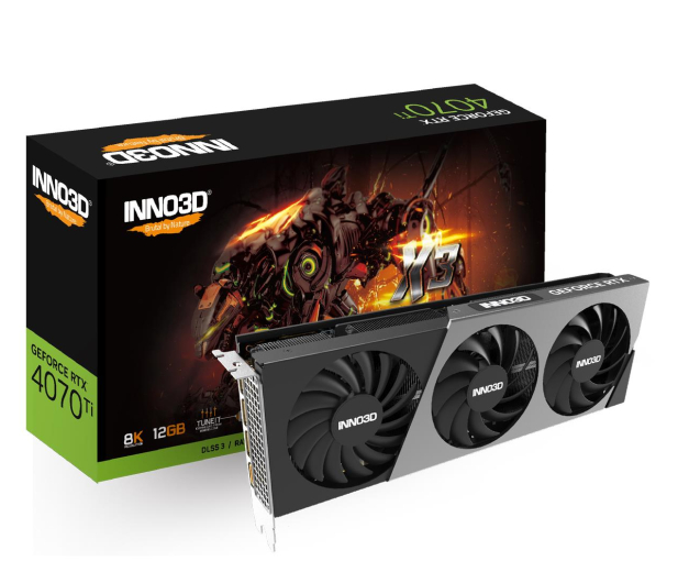 INNO3D GeForce RTX 4070 Ti X3 12GB GDDR6X - 1096136 - zdjęcie